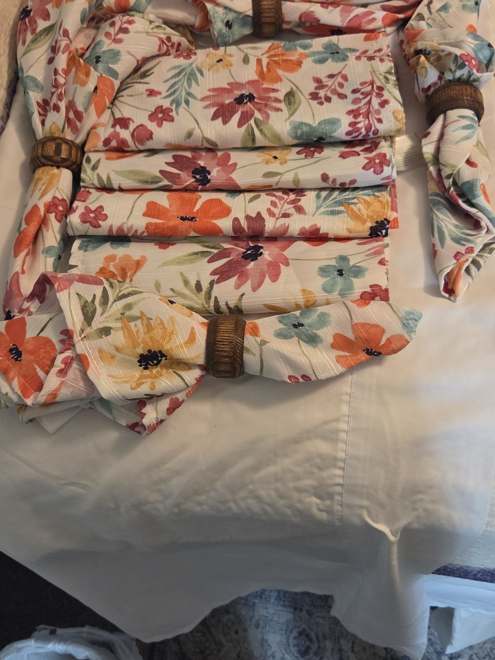 Floral Tie-Front Women's Lightweight Jacket - Cream Floral